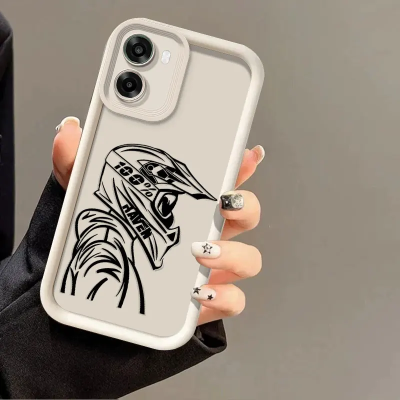 Durable Silicone Case with Shockproof Driver Print Pattern