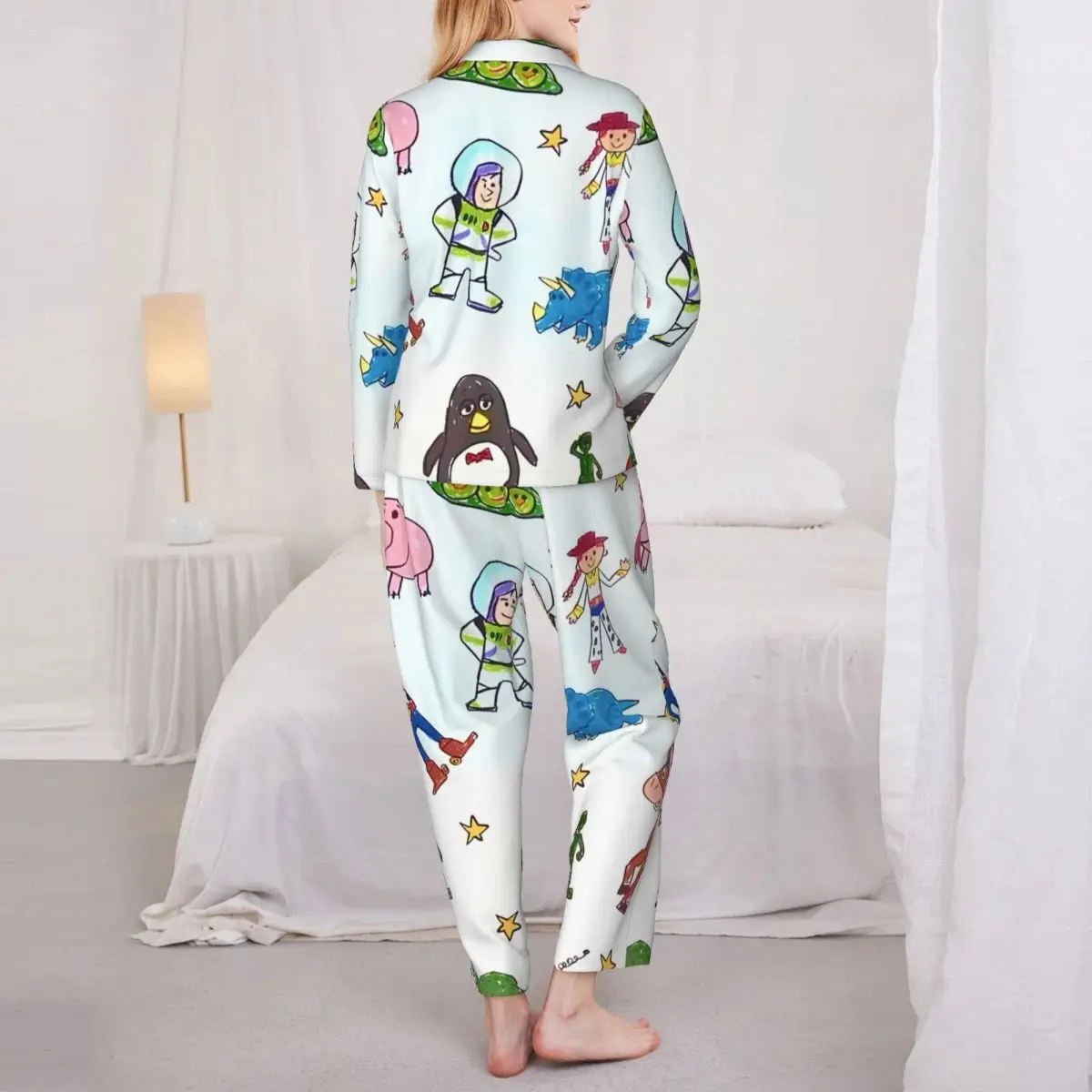 Toy-Story Women Pajamas 2 Pieces Set Loungewear pyjama pour femme 5