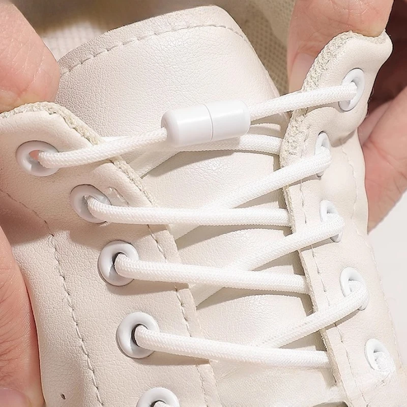 Elastic No-Tie Metal Lock Shoelaces