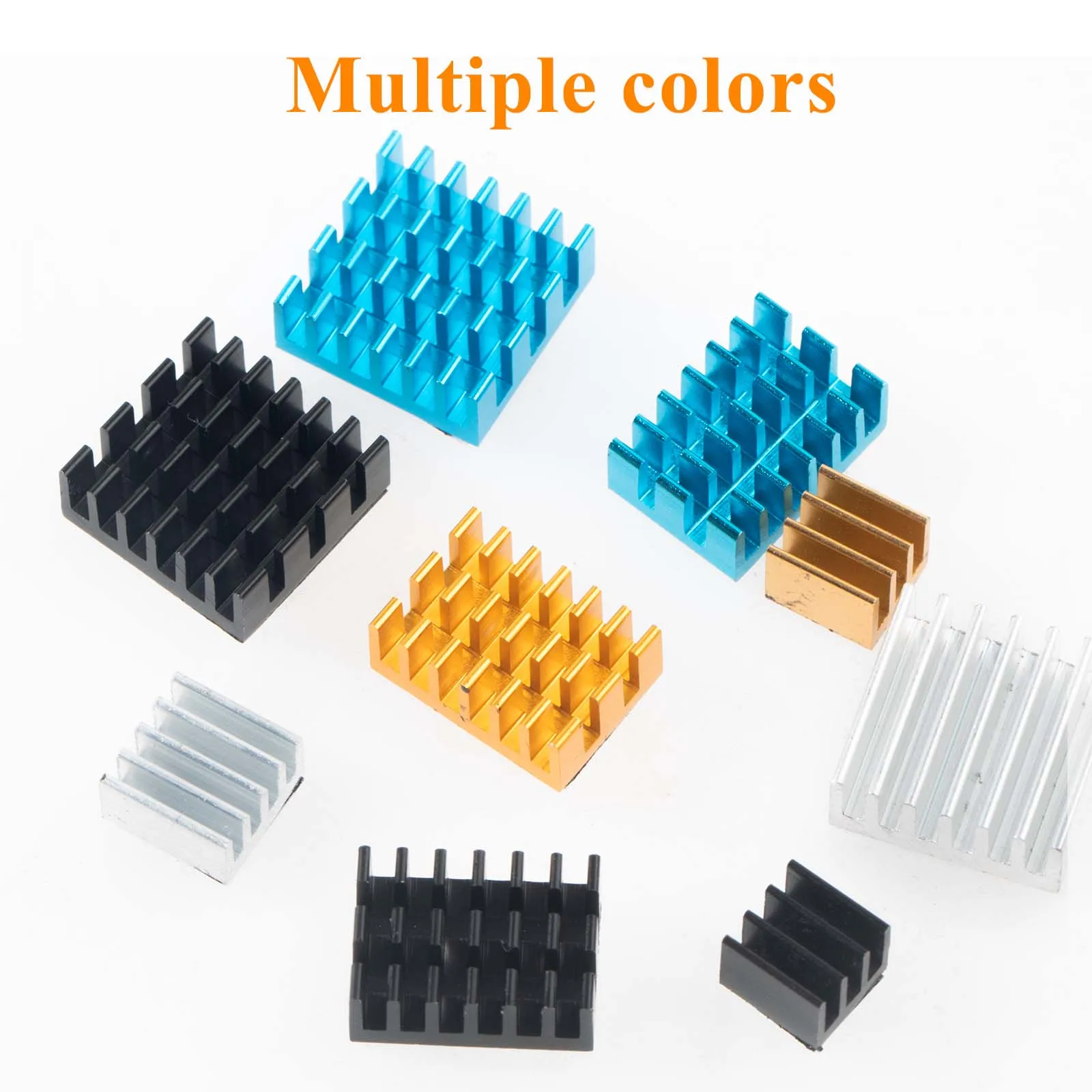 Aluminum Heatsink Cooler Kit Radiator Cooling for Raspberry Pi B+ 2/3/4 4pcs with Adhesive Tape