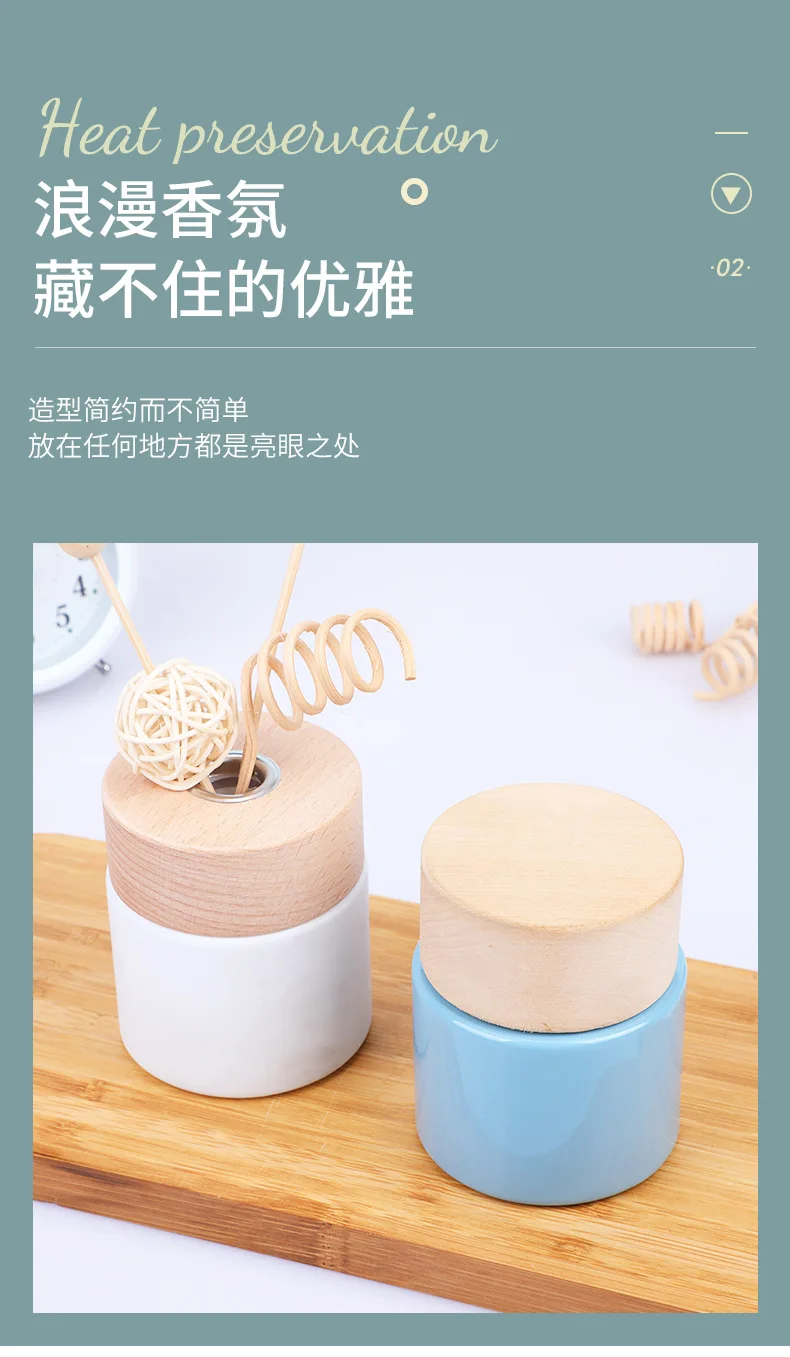 Description Picture 5 of item1pcs 140ml Empty Home Fragrance Diffuser Bottle with Wooden Caps Glass Container Reed Diffuser Essential Oil Diffuser Bottle