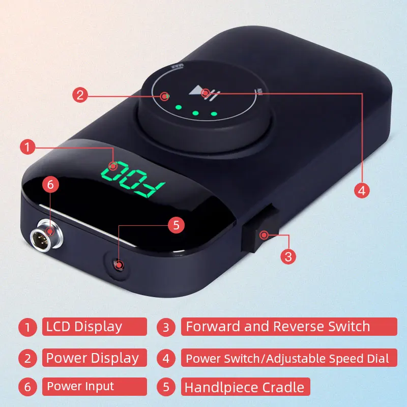 Professional Nail Sander Nail Drill Machine With LCD Display Portable Rechargeable Manicure Drill Pen Tools For Gel Removing 3