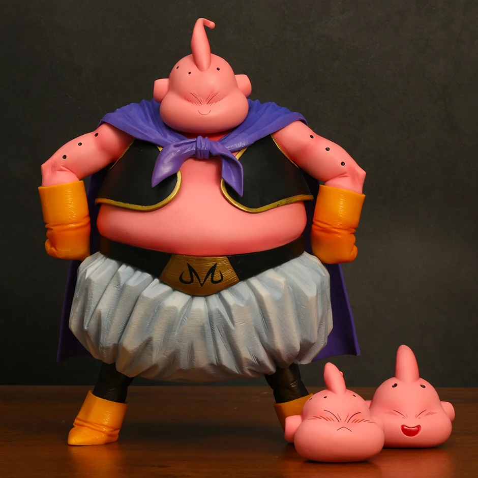 

Dragon Ball Fat Buu Boo with 2 Replaceable Heads PVC Model Toy Anime Figurine Model Figure Desktop Display Doll