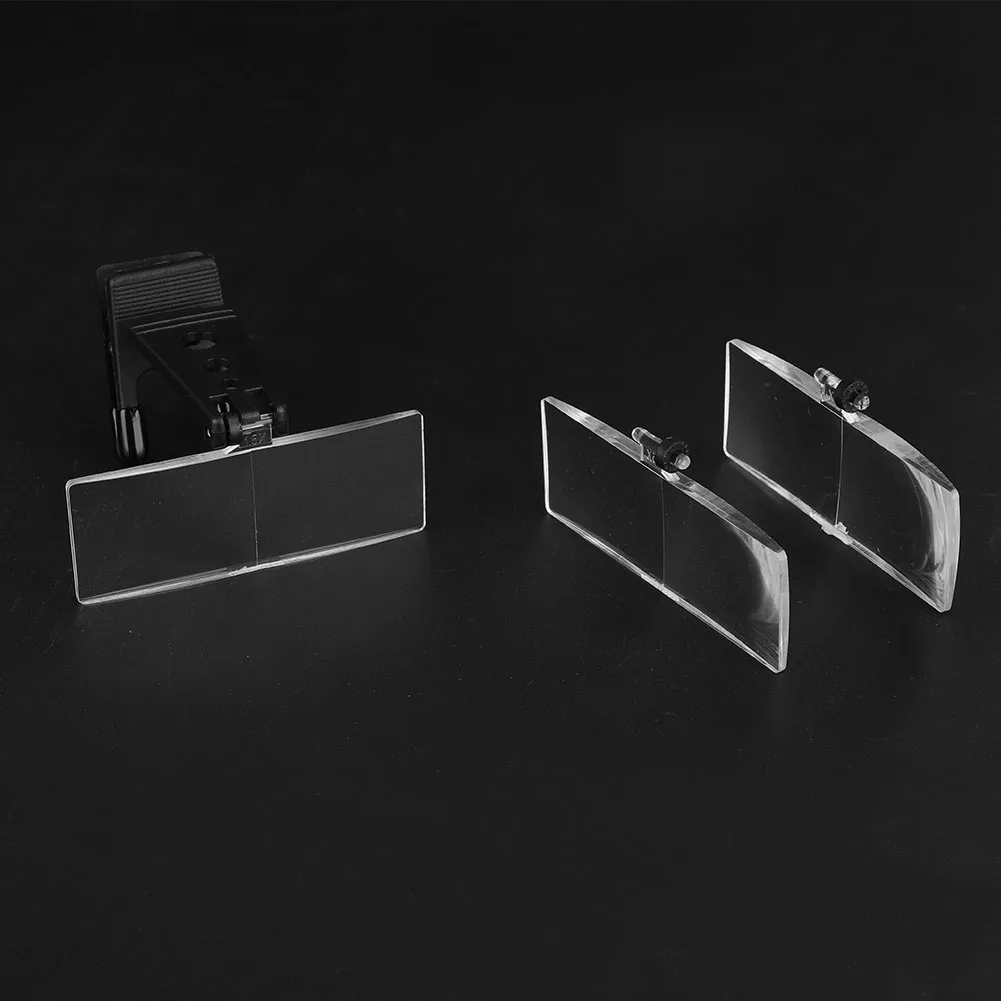 Magnifying glass Clip on Magnifier 1.5x 2.5x 3.5x Magnification Plastic Case Clip on Glasses Type Magnifier