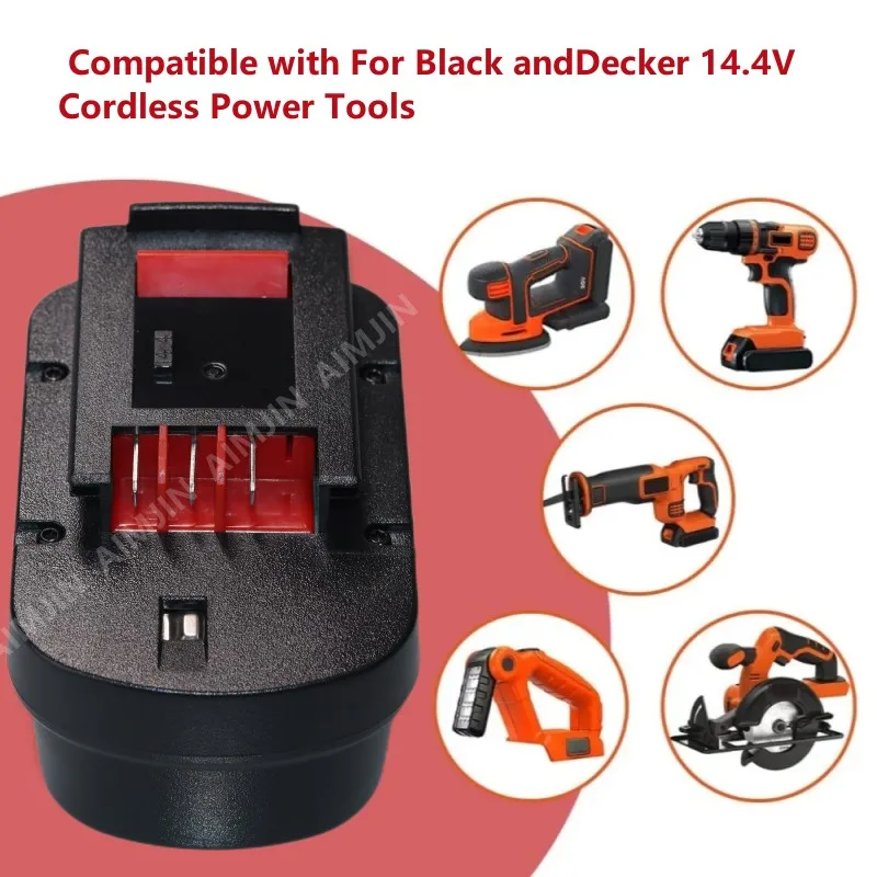 Black & Decker BDGL14K-2 Battery Replacement - 14.4V Drill-Laser