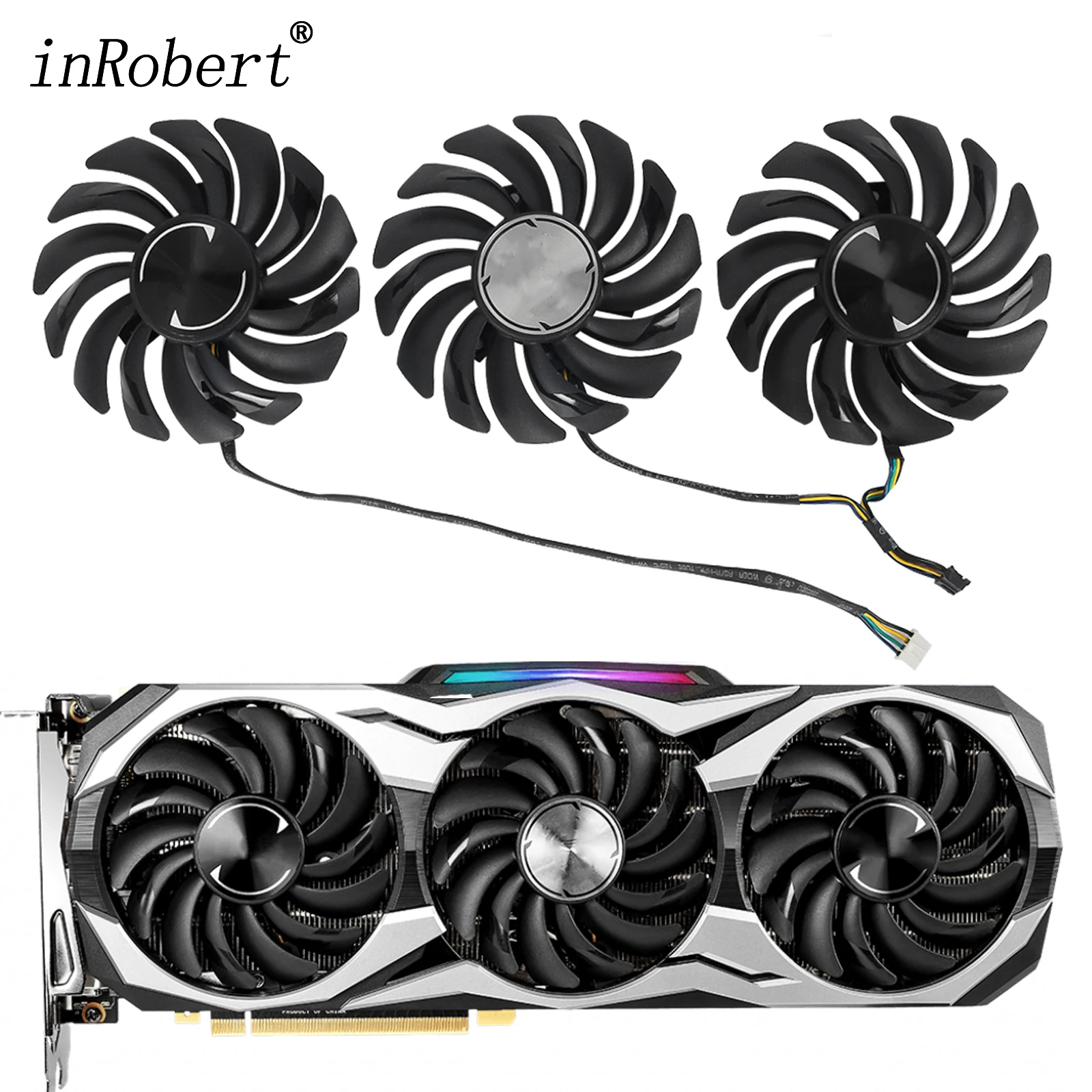 Sostituzione Ventola Di Raffreddamento 87Mm Pld09210B12Hh 12V Per Ventole Di Raffreddamento Msi Geforce Rtx 2070 2080 2080 Ti 11Gb Duke Scheda Video