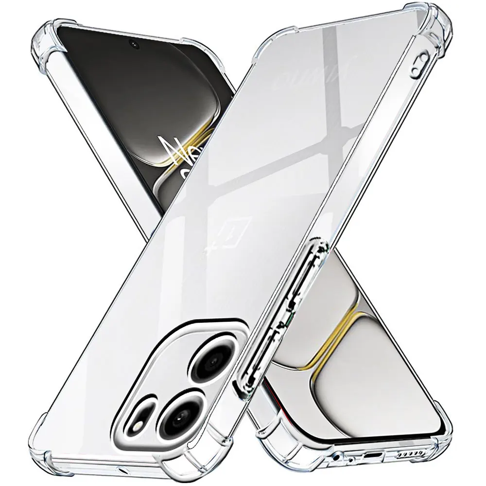 Shockproof Transparent Clear Soft TPU Phone Case - Protective Back Cover