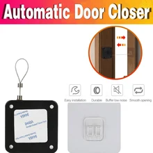 

Punch-free Automatic Sensor Door Closer Automatic Mounted Spring Door Closer Adjustable Surface Door Closer Home Door Hardware
