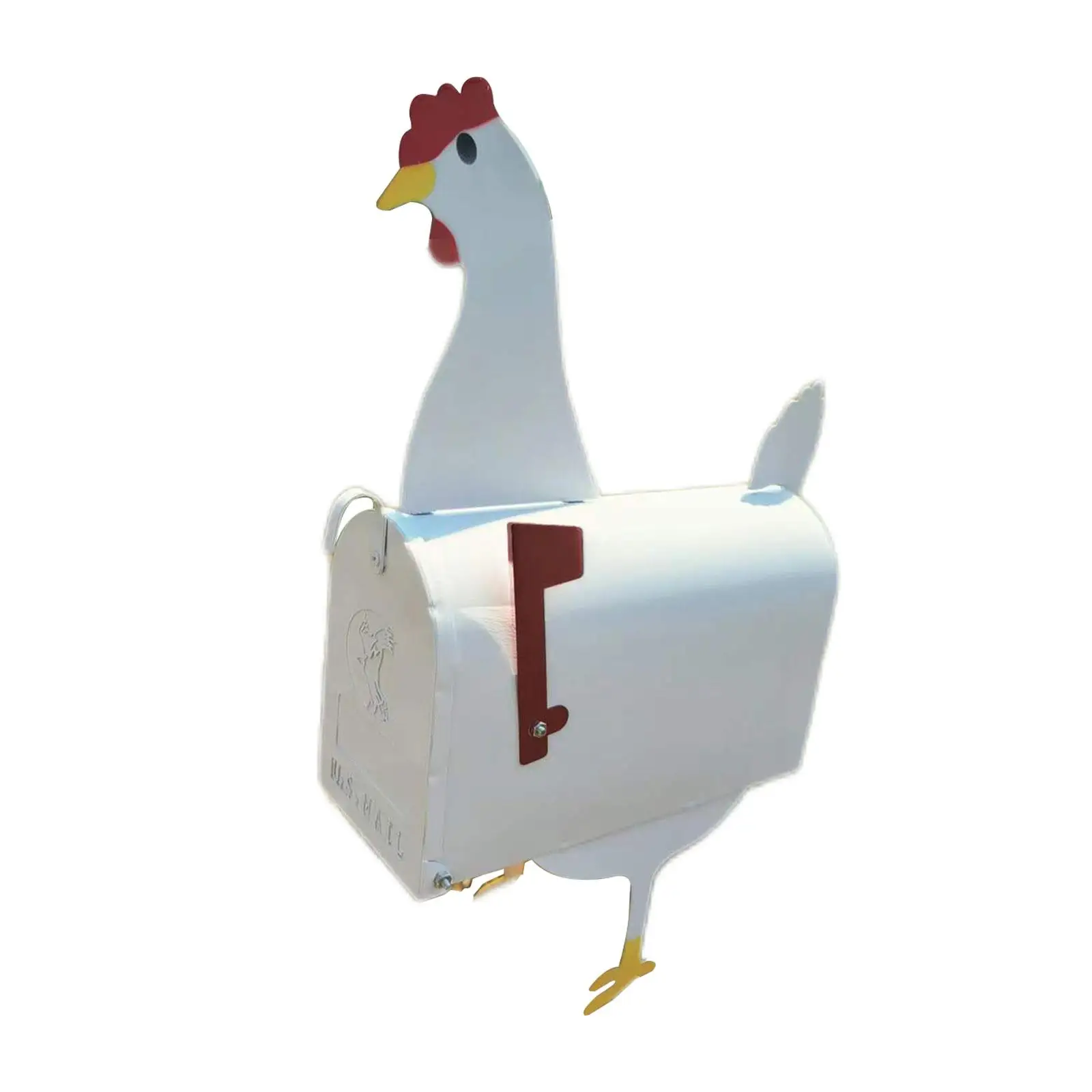 Unique Chicken Cow Horse Mailbox Metal Wall Mounted Post Garden Animal Mailboxes Crafts Outside Box Decoration Farm Weather I1H3