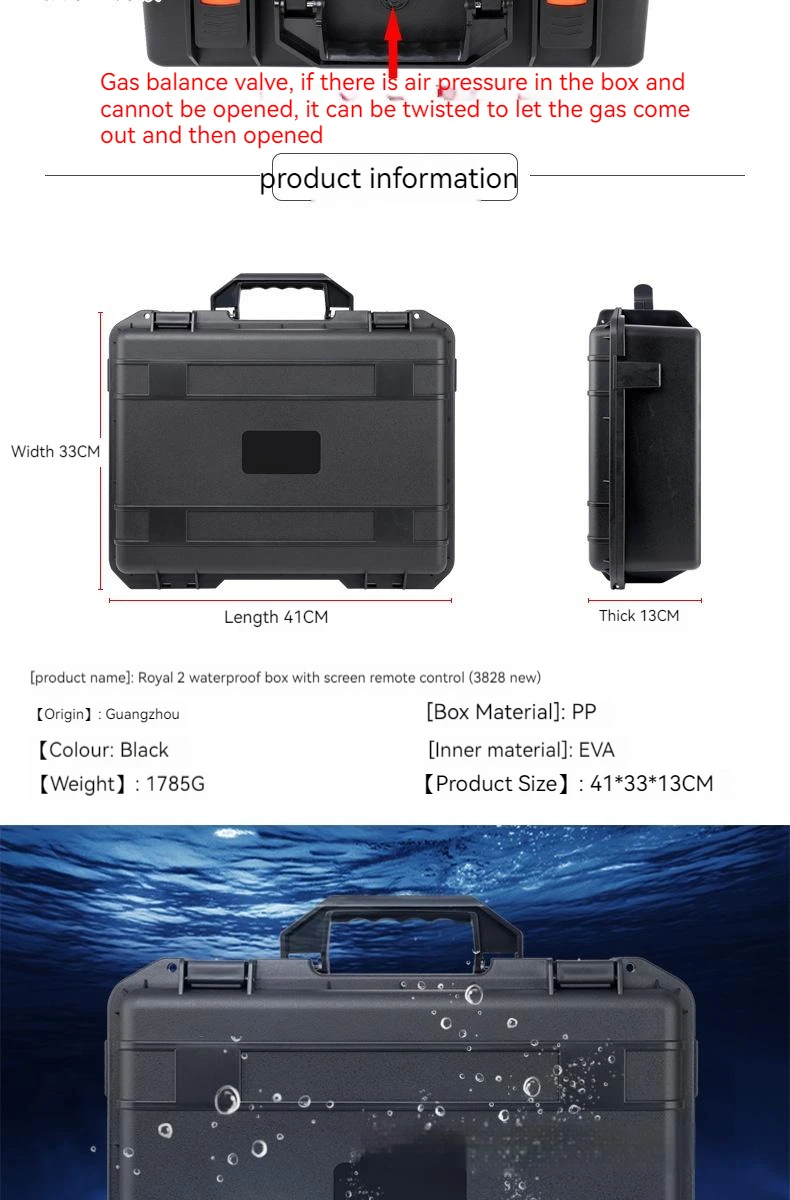 Für DJI Mavic 2 Wasserdichter Aufbewahrungskoffer für DJI Mavic 2 Pro/Mavic 2 Zoom-Fernbedienung mit Bildschirmzubehör-Aufbewahrungsbox – Detail 5