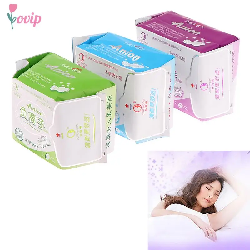 Love Moon-Serviettes Hygiéniques Anion pour Femme, Doublures de Culottes, Serviettes Menstruelles