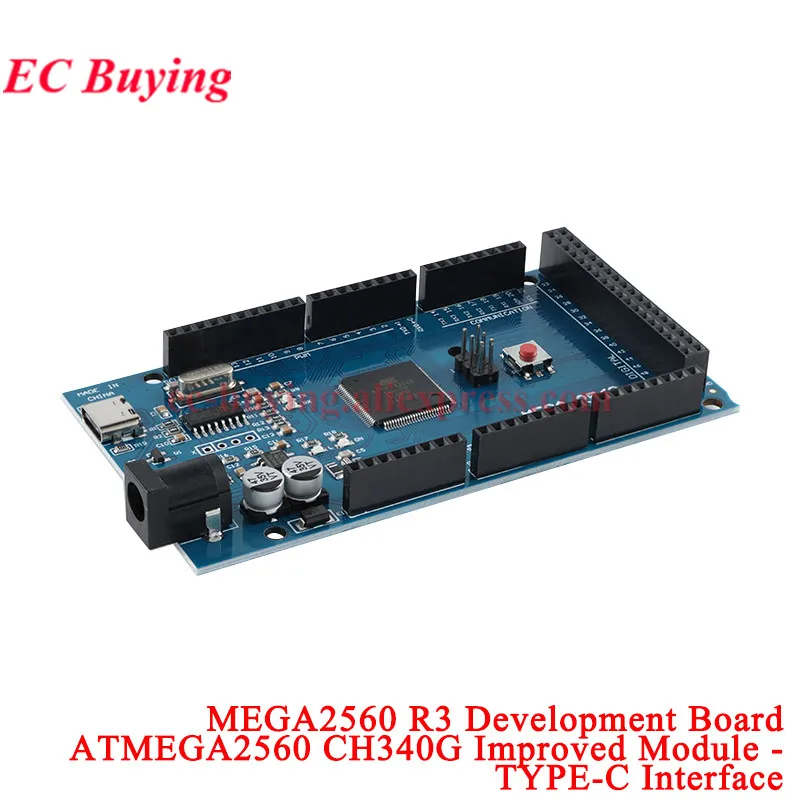 ATMEGA2560 ATMEGA2560-16AU CH340G R3 Embed Development Core Board Modul Pro Mini Mega WiFi AVR TYPE-C USB für Arduino Mega2560 – Detail 6