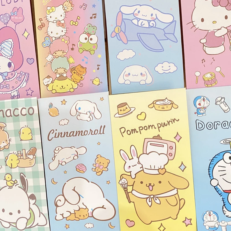 

4 шт., красные конверты Hongbao с рисунком дракона 2024