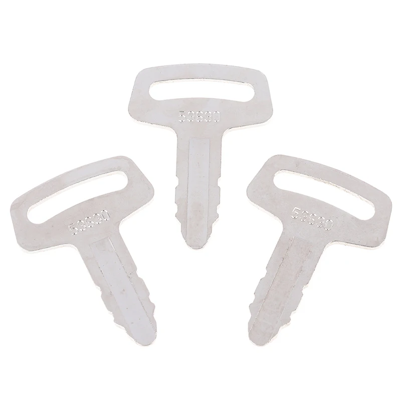 1Pc 53630 Ignition Key For Kubota Thomas Wheel Loader Excavator RC101-53630 R420, R520, K008, Kx41 Excavators Wheel Loader