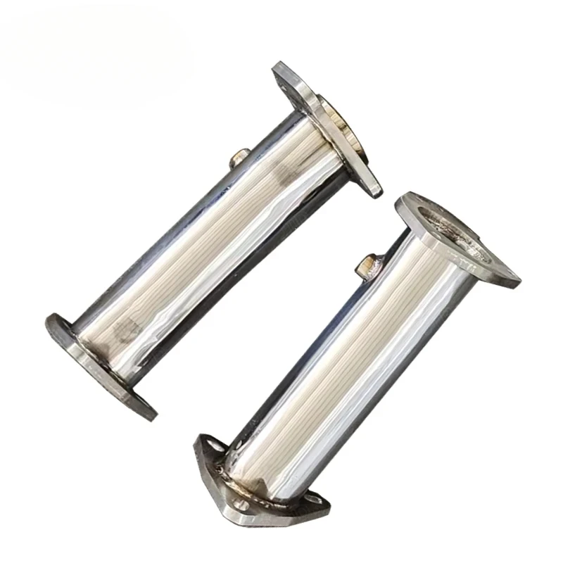 High quality hot sellin Stainless Steel Polished Catless Exhaust Downpipe For Chevrolet Corvette C8 Automobile Accessories