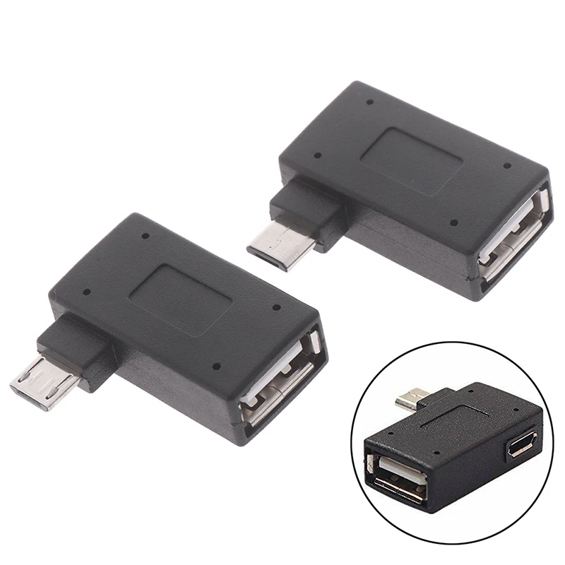 USB 2.0 마이크로 수-USB 암 OTG 어댑터, 전원 분배기 어댑터 커넥터 공급 장치 포함, 1 개
