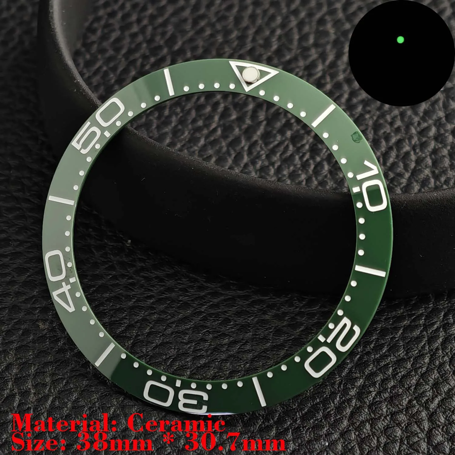 Ceramic Luminous Bezel Insert for Men's Watch - Premium Replacement Accessory