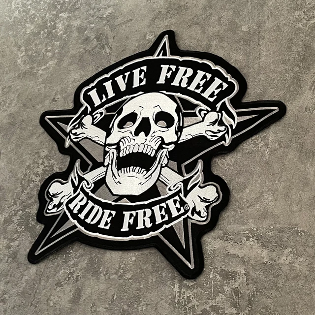 Ecusson Tête De Mort Patch Brodé Mains De Cœur Squelette - ThermoCollant Ou à Coudre - Déco Tendance Patch A Coudre