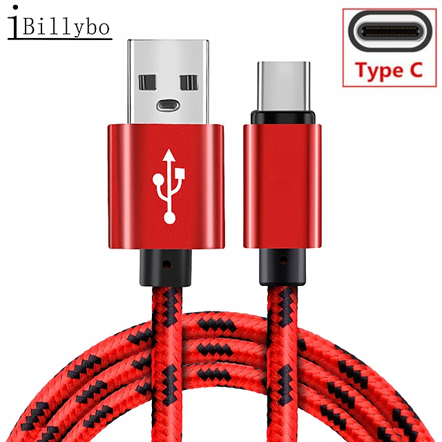 1M 2M 3M Usb Type C Cable For Honor 9X 10 V20 Copper 2A Transmit Data Usb Cables For Meizu 16X Pro 7 16 16Th Oneplus 6 Charging