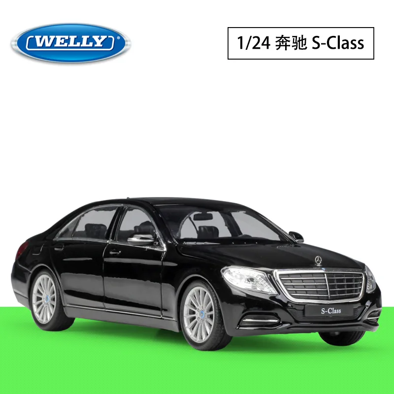 WELLY 1:24 Mercedes Benz S-Class Simulation Alloy Car Model Collection Alloy Car Model Diecasts Collect Car Boys Birthday Gifts