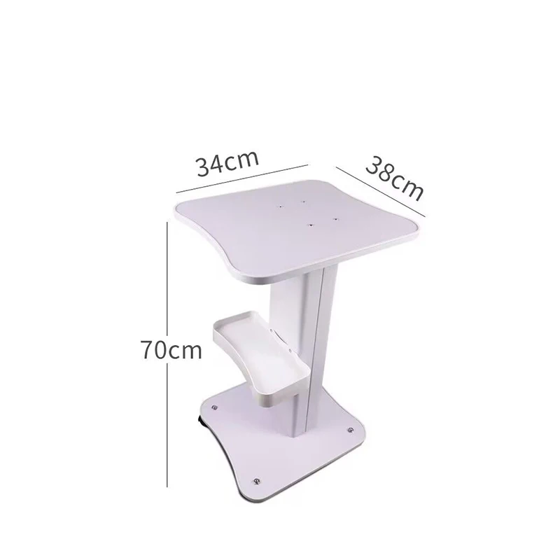Hairdressing Supplies Salon Trolley Stand Wheel Barber Shop Beauty Tool Storage Tray White Rolling Cart Shelf