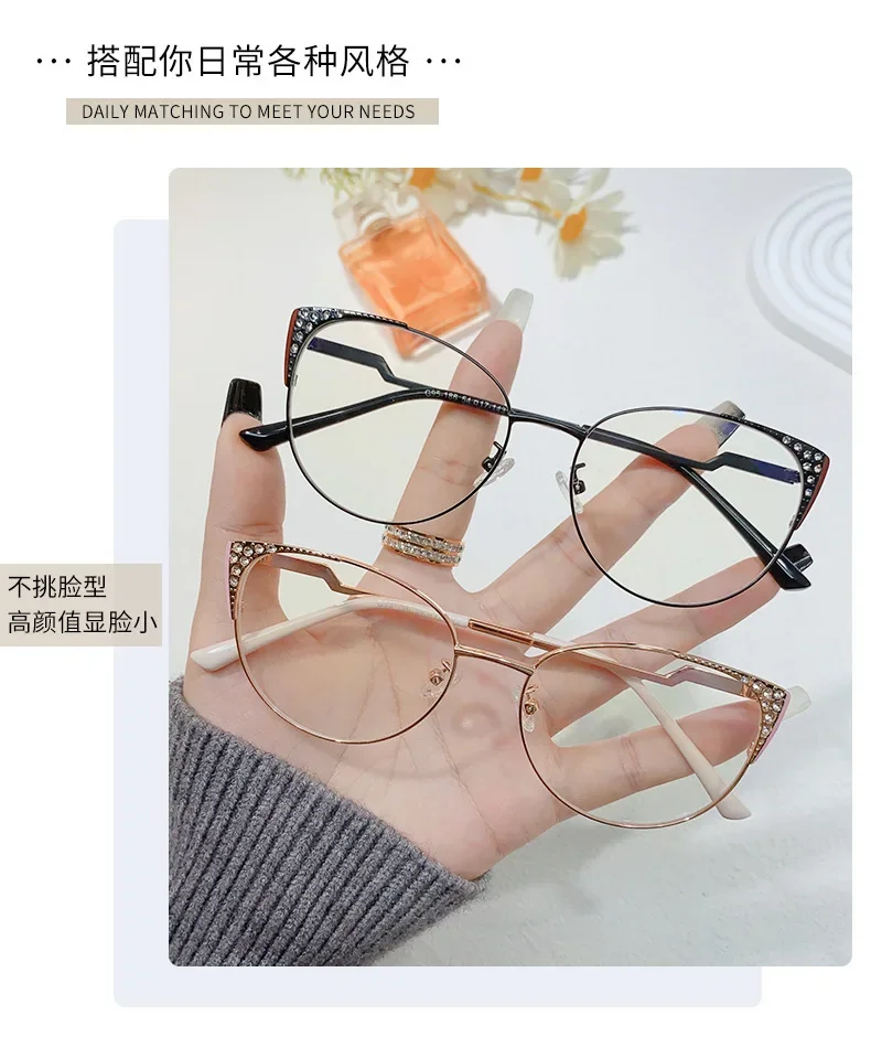 2023 New Literature and Art Vintage Inlaid Diamond Metal