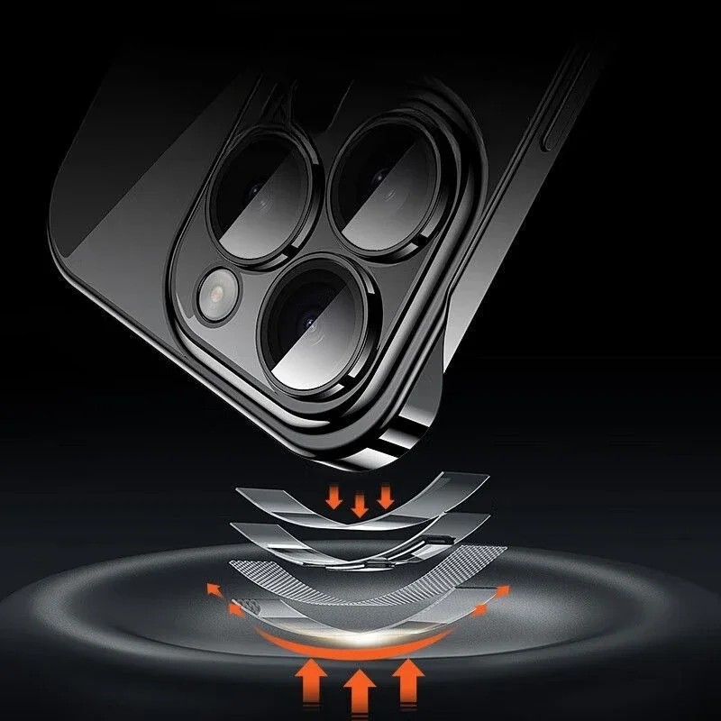 Ultra Thin Frameless Shockproof Bumper Case - Air Slim Hard Transparent Cover