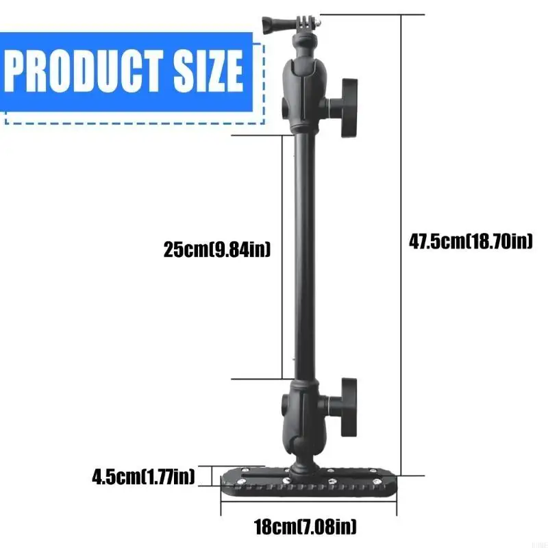 방수 카메라 마운트 해양 보트 카메라 마운트 마운트 브래킷 수상 스포츠 설치 R3ME