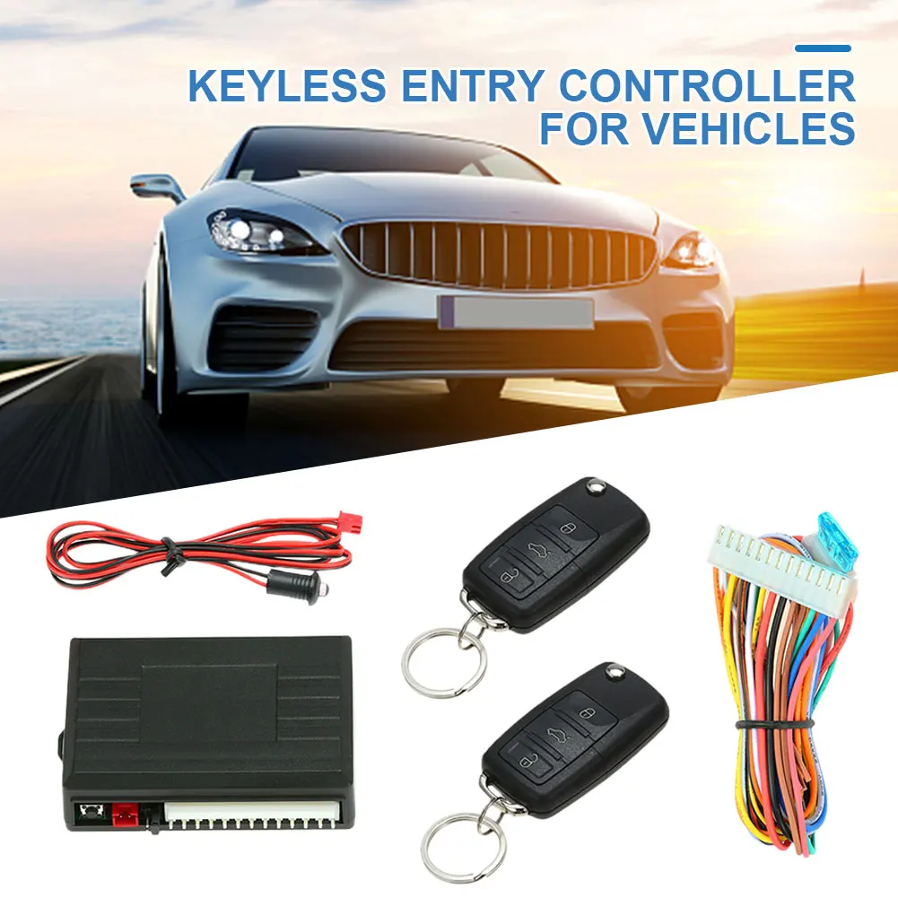 자동 원격 중앙 제어 키트 12V 키리스 엔트리 시스템 433.92MHz 자동차 도어락 DIY 범용 자동차 보안 시스템 자동차 알람 시스템