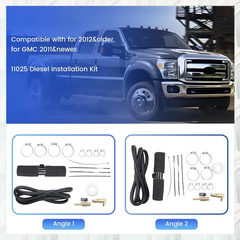 A10U-11025 Diesel Installation Kit,For Gravity Fueled Auxiliary Fuel Tank And Newer Models With 1&frac12;Inch Fill Line,For Diesel