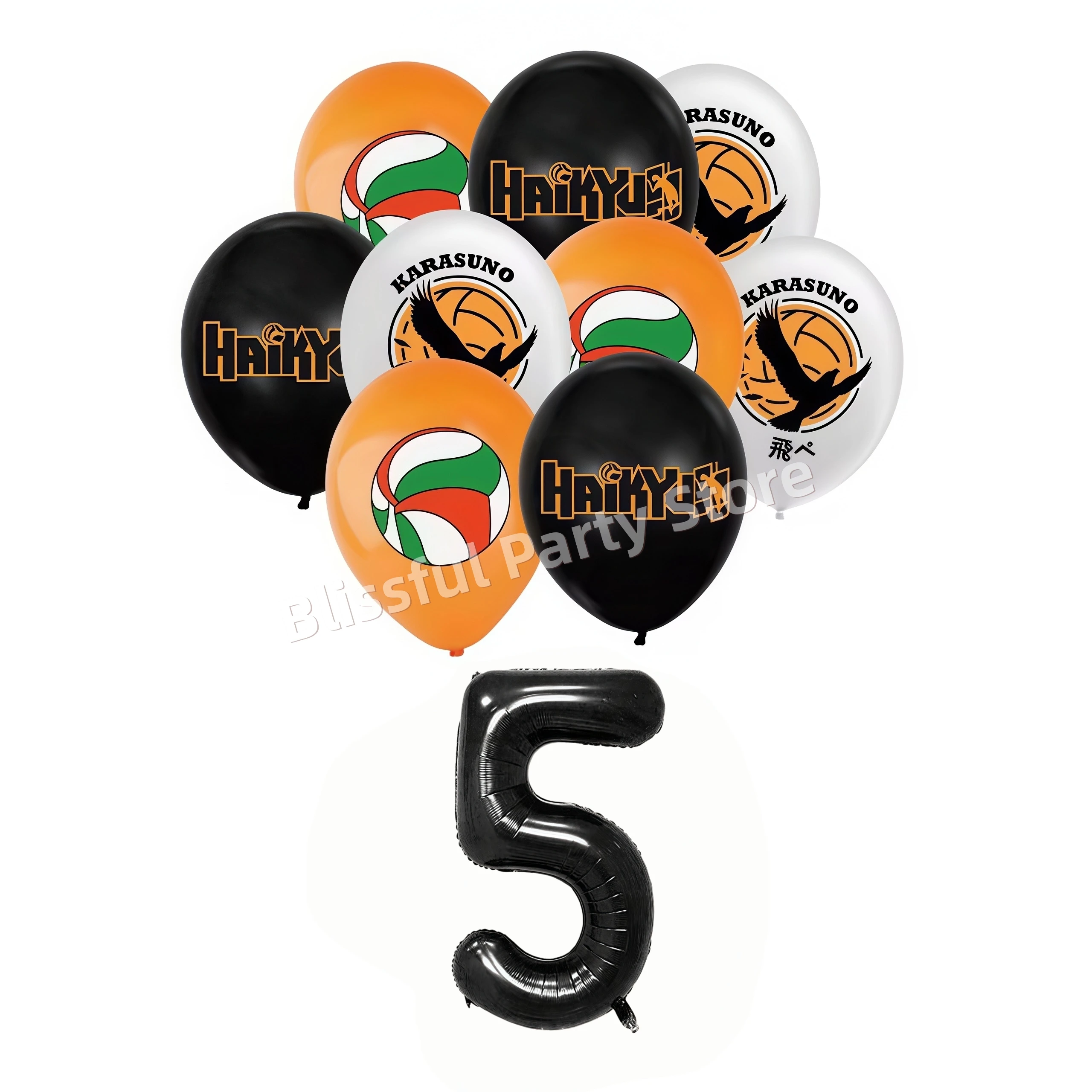 Haikyus Geburtstagsparty-Dekoration Volleyball Teenager Ballon Tortendekoration Haikyu Volleyball Junge Banner Festival Zubehör – Detail 9
