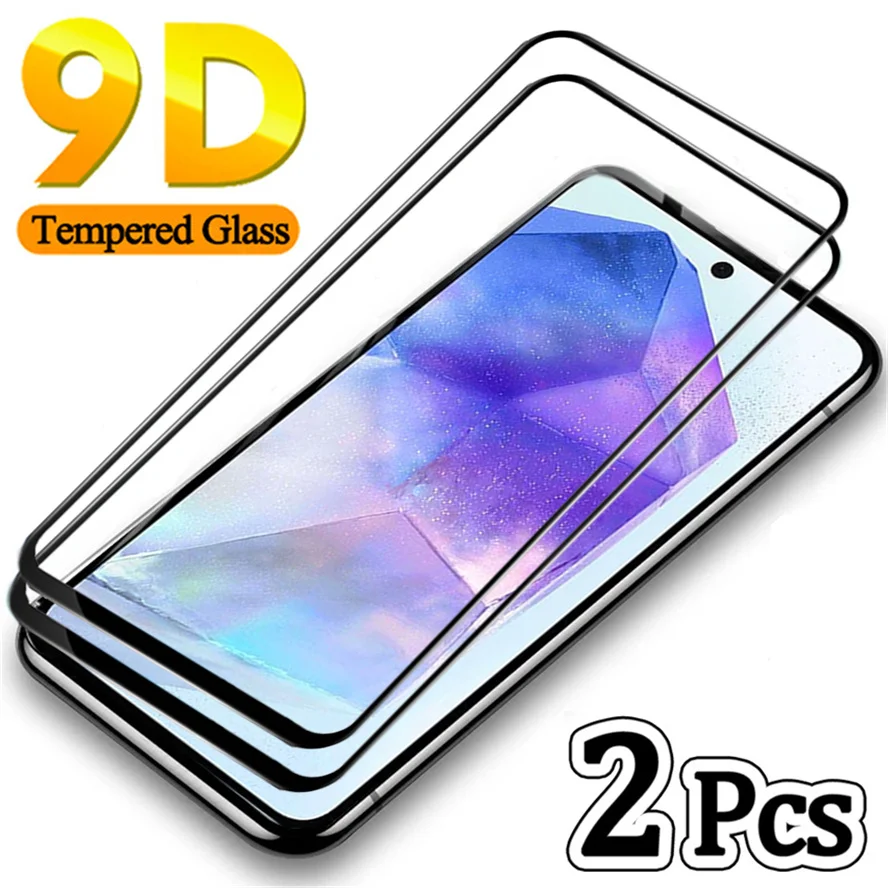 2 Pezzi, Vetro Temperato Samsung A55 A35 A25 A15 A05 A05S Vetro Temperato Samsung A25 5G Screen Protector A35 5G Vetro A55 5G Pellicola Vetro Samsung 