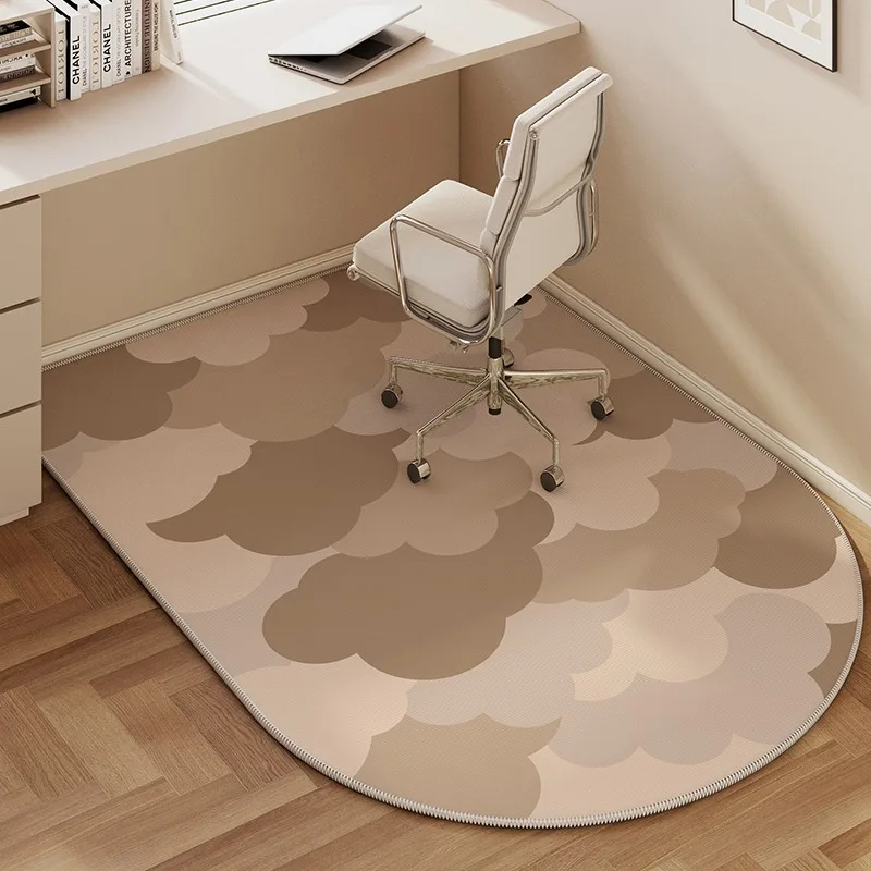 Swivel Chair Floor Mat Office Desk Rug Pulley Anti-scratch Wear-resistant Foot Mats Study Bedroom Soundproofing Carpet Tapis 러그 4