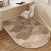 Swivel Chair Floor Mat Office Desk Rug Pulley Anti-scratch Wear-resistant Foot Mats Study Bedroom Soundproofing Carpet Tapis 러그 4