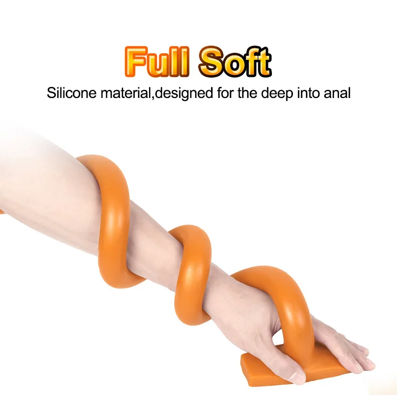 Long Silicone Anal Dildo For Men And Women Soft Butt Plug_voghion.com