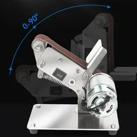Mini Electric Belt Sander Multifunctional Belt Grinder 7 Speeds 100V~240V DIY Polishing Grinding Machine Cutter Edges Sharpener 2