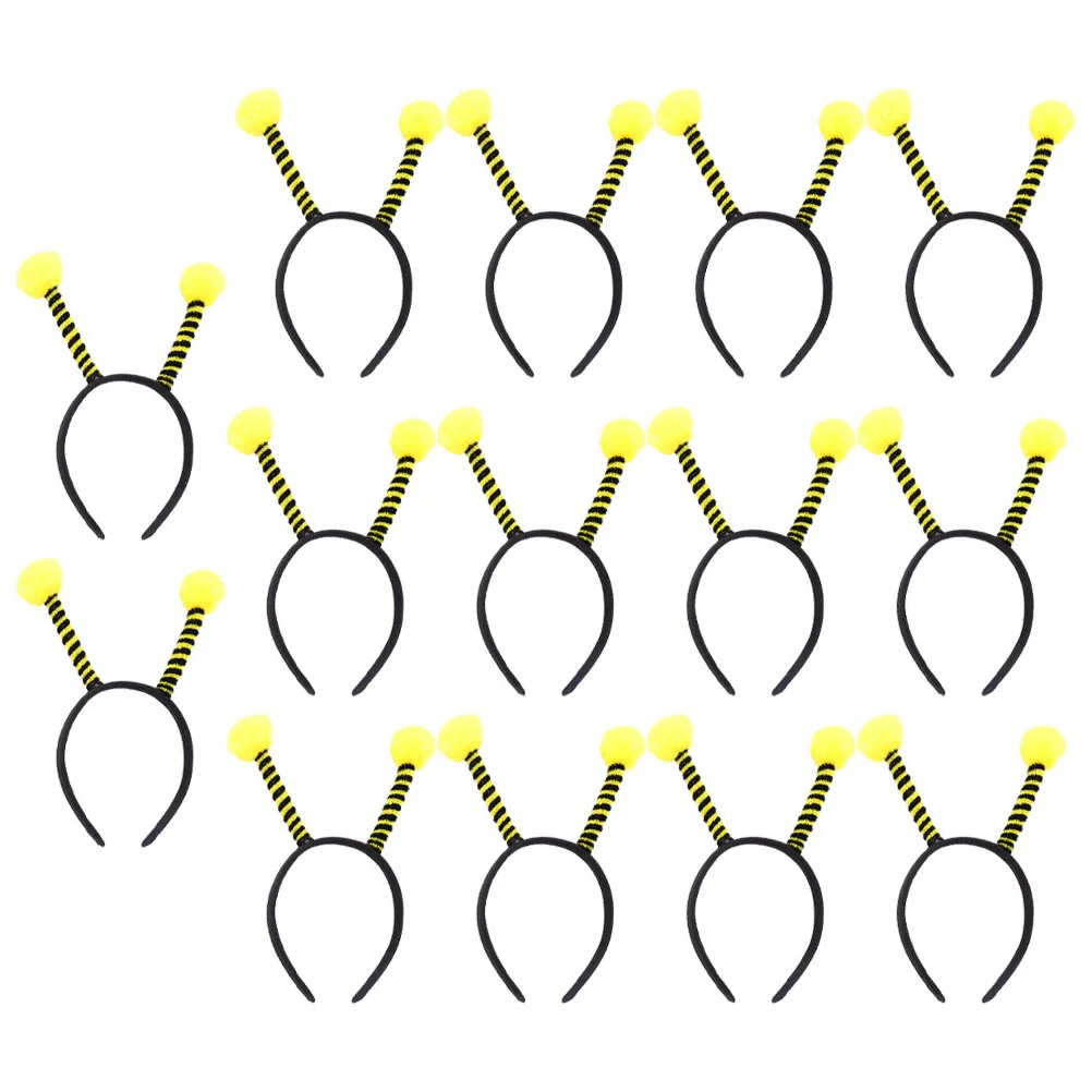 

14 Pcs Bee Antenna Headband Hair Accessory Children's Performance Costumes Plastic