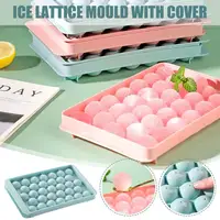 Round Ice Cube Tray Creative Hockey Ball Maker Round Whiskey Sphere Mold Silicone DIY Mould home Kitchen Tools 2 Color