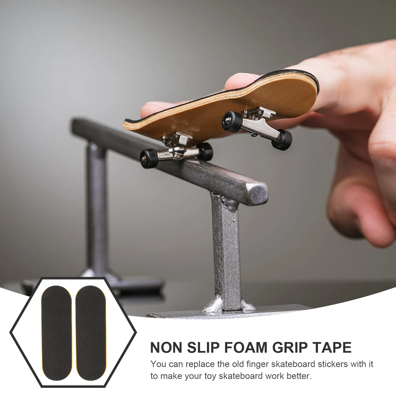 10Pcs 핑거보드 안티 스키드 테이프 폼 그립 테이프 논슬립 핑거보드 스티커 스케이트보드 도구 폼 그립 테이프