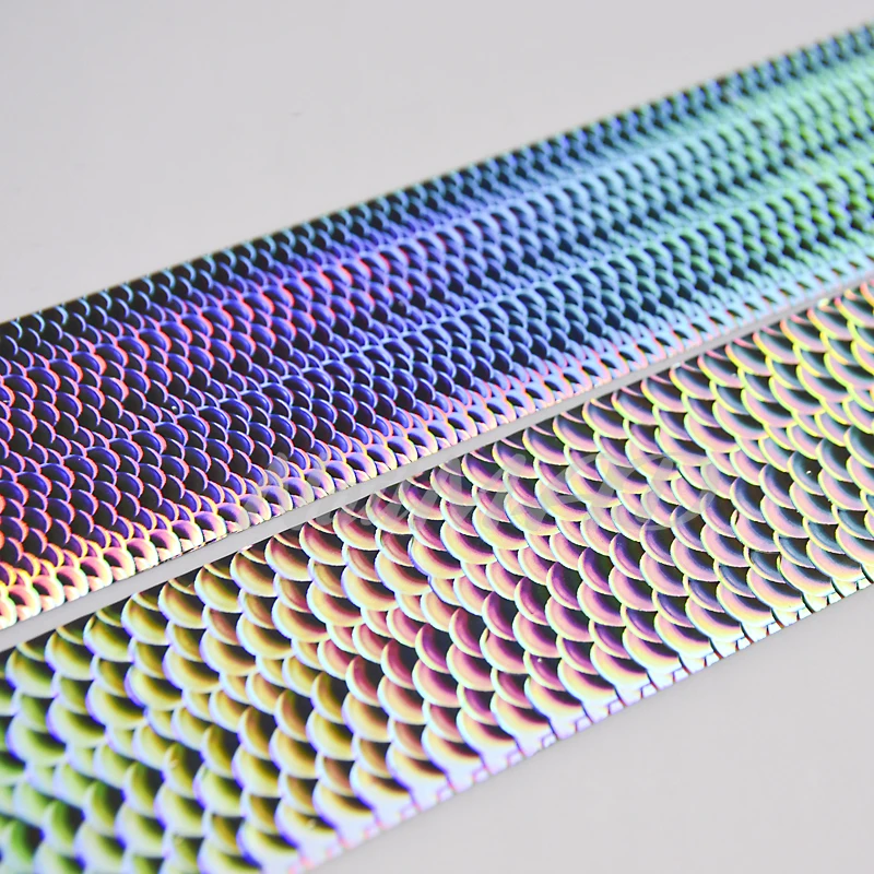 50meters Fish Scale Transfer Foil Holographic Nail Art Foils Laser Silver Foil Decals Hot Stamping Foil for Fishing Lure DIY F 4
