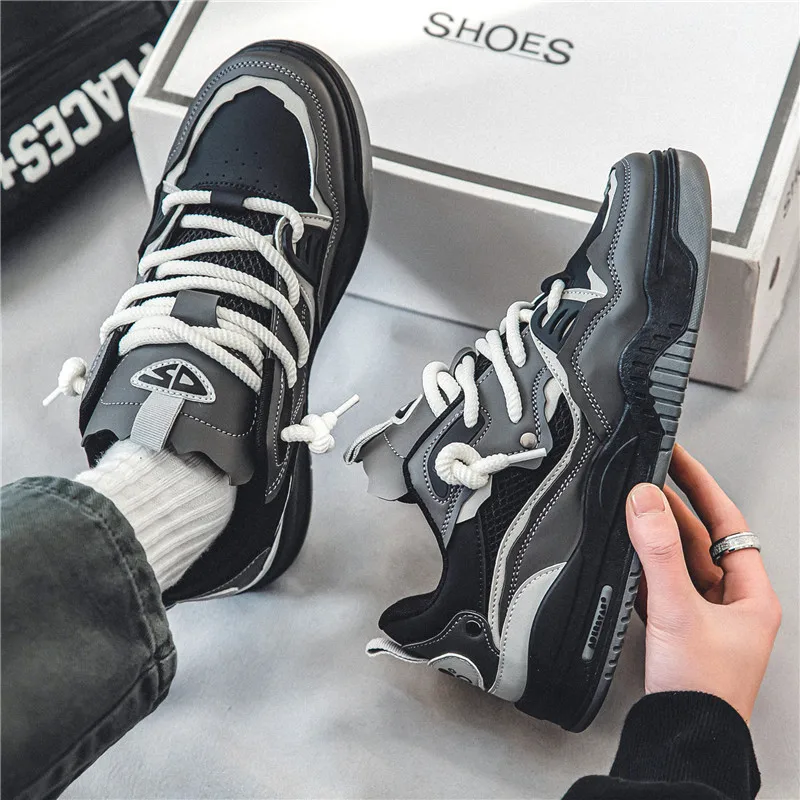 Trendy Skateboard Sneakers Men Original Skate Shoes Fashion Colorful Designer Sneakers Hip Hop Platform Men's Skateboard Shoes 3