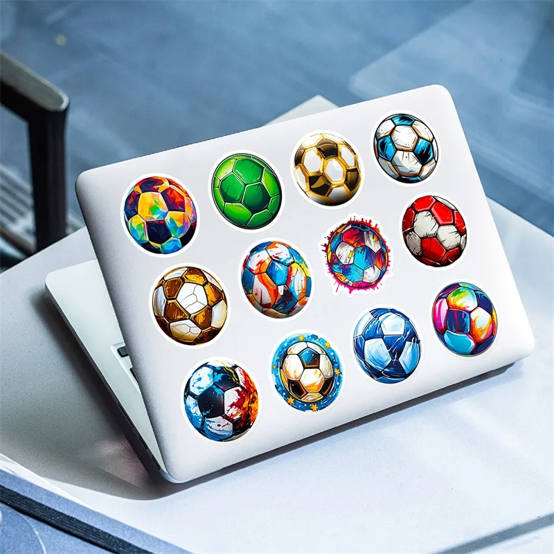Vibrant Football-Themed PVC Stickers for Creative Decoration and School Stationery