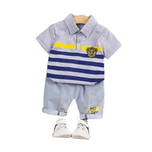 Ensemble de vêtements d'été pour bébés garçons et filles, T Shirt et short en coton à la mode pour enfants, 2 pièces/ensemble, tenue décontractée, nouvelle collection