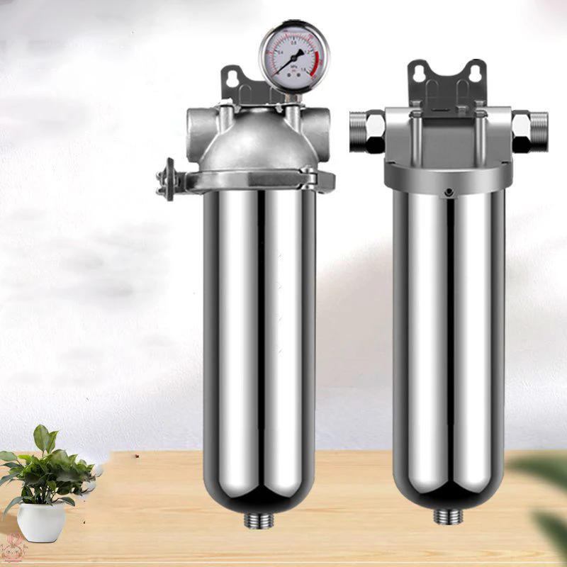 

Pre-filter household well water whole house household water purifier 304 stainless steel high flow backwashing water filter