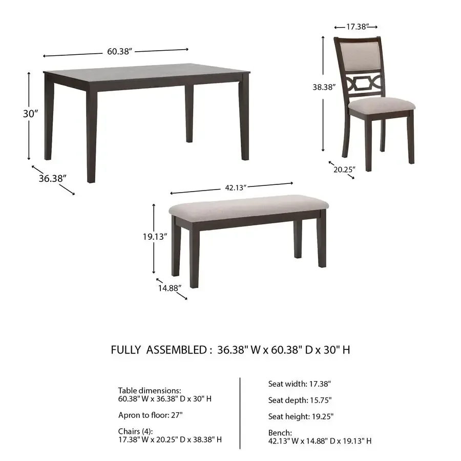 6-Piece Dining Table Set 5