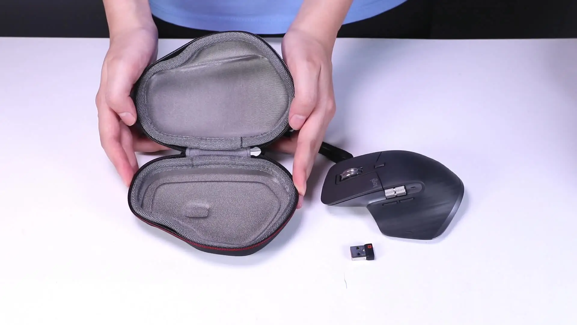 Custodia Rigida Da Viaggio Per Mouse Logitech MX Master 3/3S/2S – Antishock Con Cinghia Da Polso