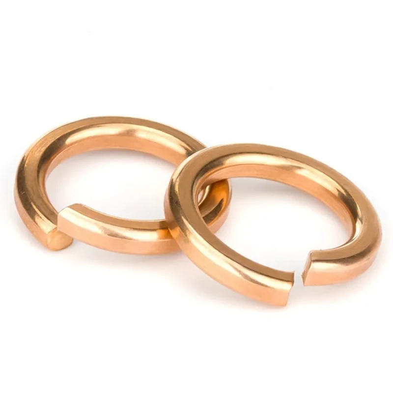Description Picture 4 of itemGB93 Brass Split Spring Washers M2 M2.5 M3 M4 M5 M6 M8 - M22 Spring Clamp Washers Anti Loosening Washers