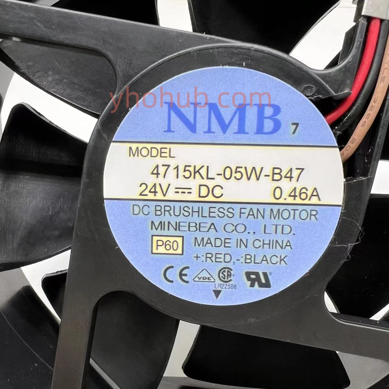 4715KL-05W-B47 P60, DC 24V, 0.67A, 120x120x38mm