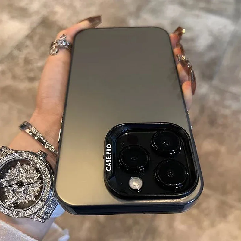 Elegant Matte Shockproof Bumper Phone Case Cover