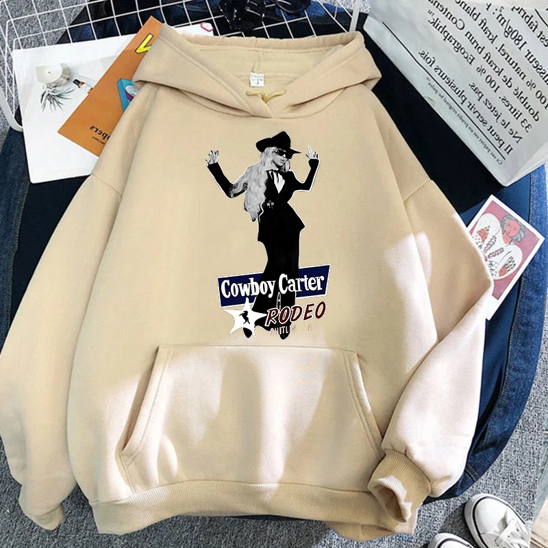 

Cowboy Carter Merch Hoodie Women Men Long Sleeve Casual Print Casual Sweatshirt Fashion Clothes Harajuku Vintage Streetwear Tops